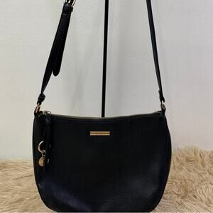 Anne Klein Black Crossbody Shoulder Bag Gold Hardware NWOT